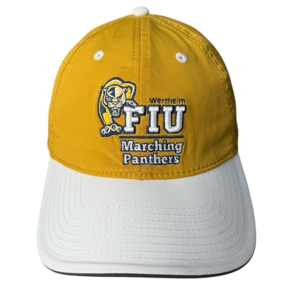 4/$25 The Game FIU Marching Panthers Adjustable Dri-fit Baseball Cap Hat Yellow - Picture 2 of 10